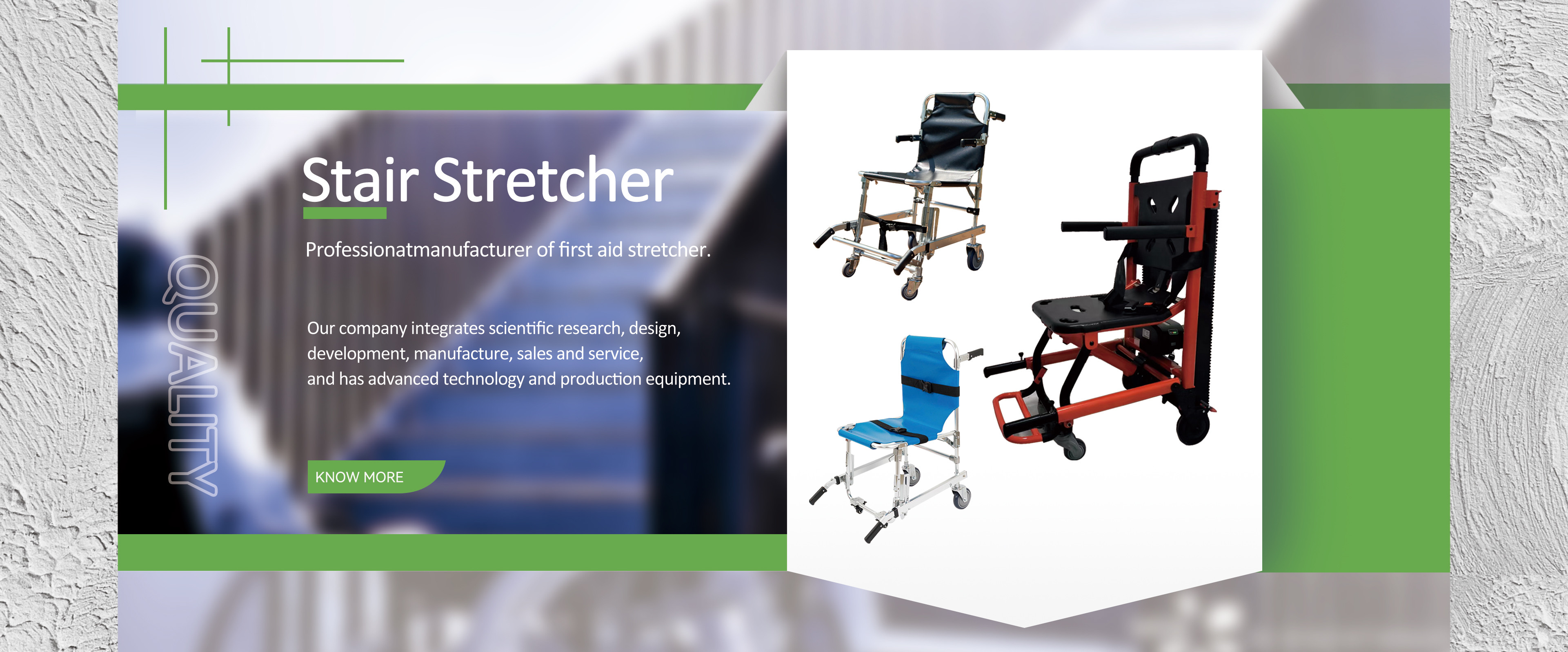 quality Folding Ambulance Stretcher factory