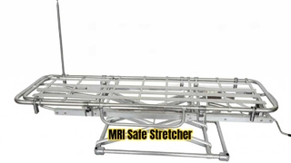 Customized non-magnetic stretcher, specially designed for hospital MRI rooms