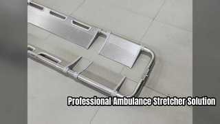 Aluminum Alloy Scoop Stretcher with Six Boards, Essential for Emergency Treatment and Fire Rescue