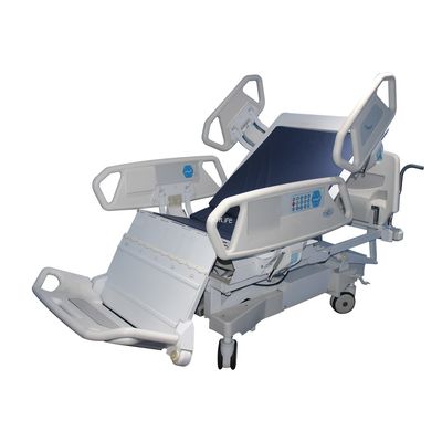 75 Degrees Adjustable Electric Bed For Home Care Function Manual Full Curve Nursing Bed White Mute Wheel Eight Function
