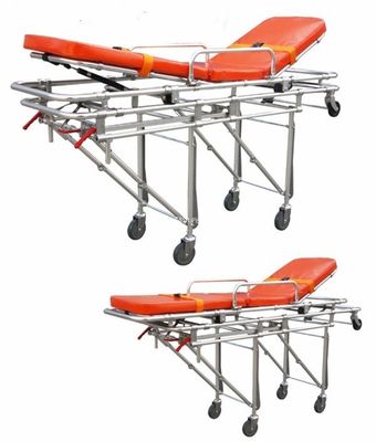 Sponge Cushion Folding Ambulance Low Position Spinal Board Stretcher With Sponge Cushion