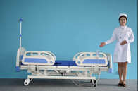Good price Medical Electric Hospital Bed Furniture Three Functions With Side Rails online