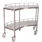 Good price 1400MM Surgical Instrument Stainless Steel Trolley 45CM Hospital Medical With Drawer online