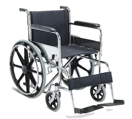 Stainless Steel Portable Wheelchair 20kg 455mm For Disabled Patient