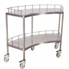 Hospital Fan Shaped Apparatus Cart Medical Trolley Cart For Hospital 1400MM 45CM