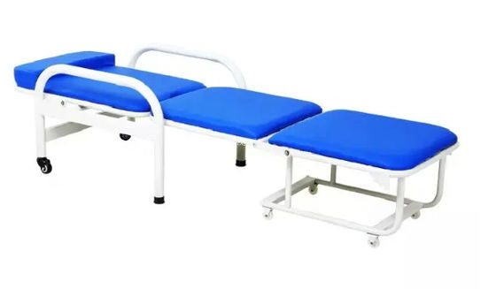 Hospital Foldable Medical Escort Chair Nursing Bed For Elderly Bed Accompany Chair