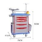 Good price Hospital Abs Emergency Trolley Crash Cart With Drawers Medical Cart Supplies online