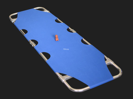 Two Fold Aluminum Alloy Light Medical Stretchers Corrosion Resistant Multi Color Easy Operate