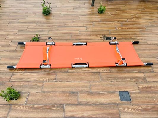 Light Two Fold Stretcher Aluminium Alloy Frame Oxford Cloth