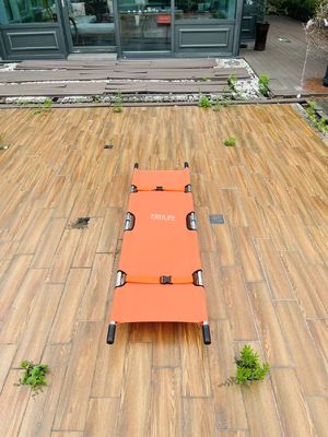 Light Two Fold Stretcher Aluminium Alloy Frame Oxford Cloth