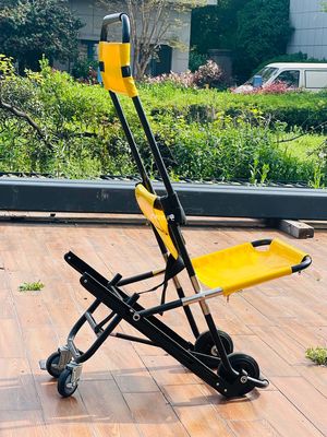 Foldable Cross Type Aluminium Alloy Stair Stretcher Crawler Structure Light Weight Small Size