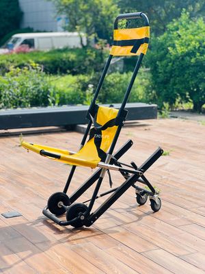 Foldable Cross Type Aluminium Alloy Stair Stretcher Crawler Structure Light Weight Small Size