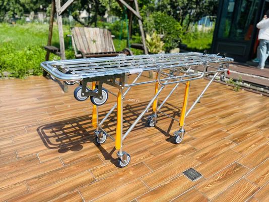 Aluminum Alloy Foldable Ambulance Stretcher Leg Adjustment For Transporting Wounded