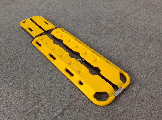 Foldable First Aid Plastic Scoop Stretcher X Ray Detachable Three Gears
