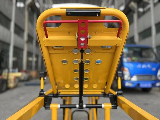 High End Thickened Aluminum Alloy Ambulance Stretcher For Emergency Rescue With Adjustable Backrest Height For Hospital Use