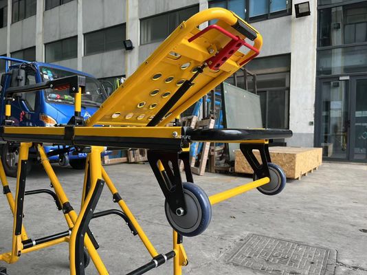 High End Thickened Aluminum Alloy Ambulance Stretcher For Emergency Rescue With Adjustable Backrest Height For Hospital Use