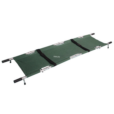 Four Folding Medical Stretcher  High-Strength Aluminum Alloy Oxford Leather