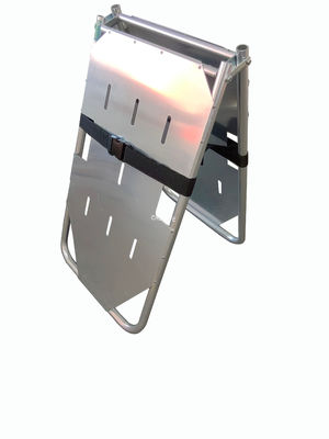 Aluminum Alloy Hard Board Two Fold Stretcher For Patient Transfer Convenient To Carry