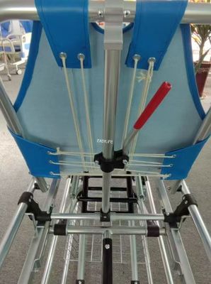 The Blue Medical Trolley Emergency Stretcher And Transfer Vehicle  PVC Anti-Soiling Surface