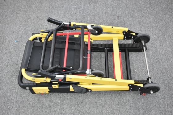 Aluminum Alloy Manual Crawler Type Stair Stretcher Foldable Lightweight For Hospital Patient Transfer