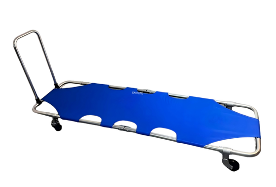 Four Wheel Folding Stretcher With Drawbar