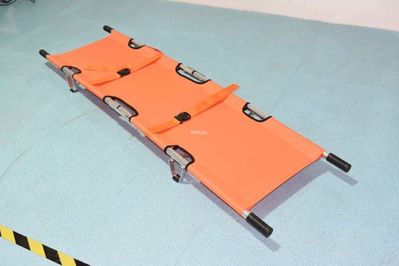104cm Portable Military Folding Medical Stretcher 159kg Manual Power