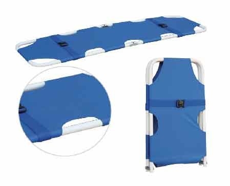 Blue Two Automatic Folding Medical Stretcher For Ambulance 6.5 Kg 185CM