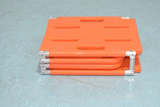 ABS Plastic 4 Fold Spine Board ,Medical Floating Water Rescue Plastic Folding Spine Board Stretcher