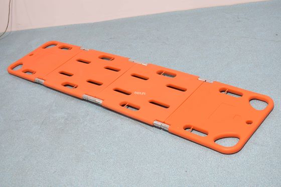 ABS Plastic 4 Fold Spine Board ,Medical Floating Water Rescue Plastic Folding Spine Board Stretcher