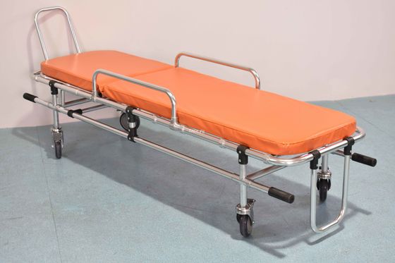 75 Deg Aluminum Folding Stretcher Patient Transport For Rescue Ambulance