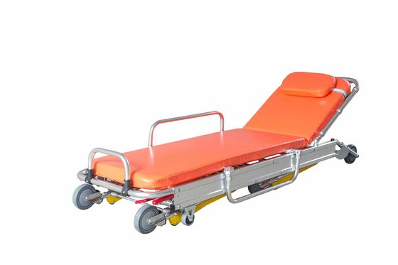 Hospital Medical Adjustable Patient Trolley Aluminum Alloy Emergency Rescue Folding Patient Transfer Transport Ambulance