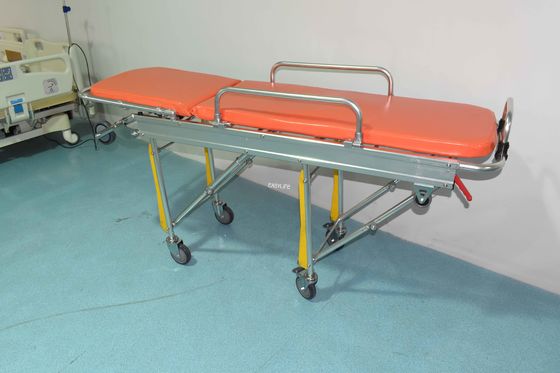 High Quality Medical Devices Emergency Aluminum Alloy Ambulance Stretcher for Transfer Patient 190 X 62 X 23cm