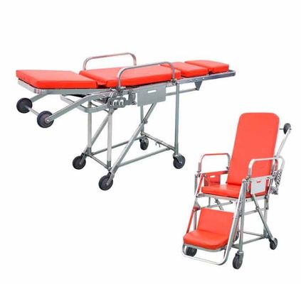 196×55×86cm Folding Ambulance Stretcher Adjustable