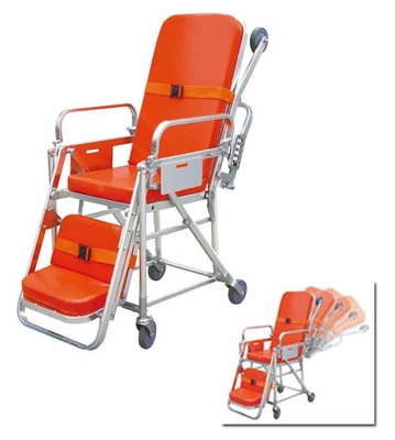 1.96M Self Loading Folding Ambulance Stretcher Cum Wheelchair, Aluminum