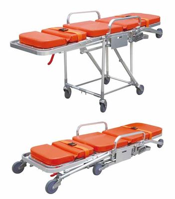 1.96M Self Loading Folding Ambulance Stretcher Cum Wheelchair, Aluminum