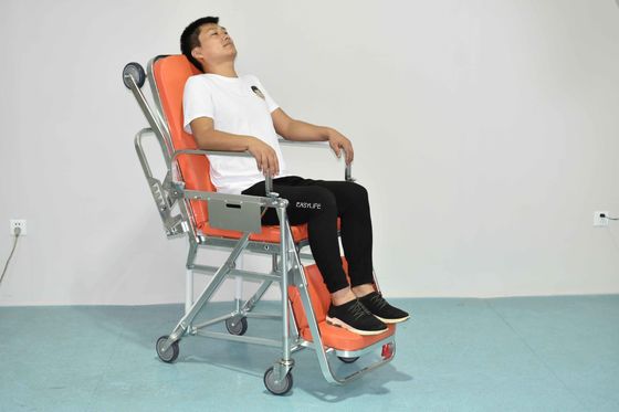 1.96M Self Loading Folding Ambulance Stretcher Cum Wheelchair, Aluminum