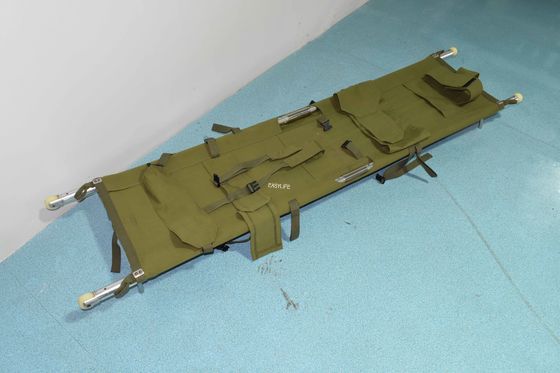 Aluminum Alloy Folding Medical Stretcher 200 X 46 X 16cm For Ambulance 9 Kg