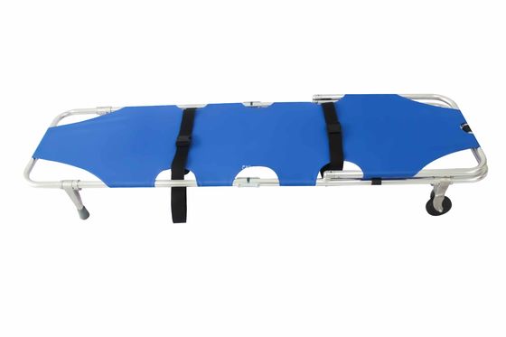 Lightweight Patient Transport Stretcher Aluminum Alloy Stretchers with Backrest Medical Emergency Stretcher Bed