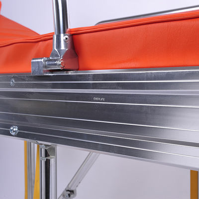 Hospital Medical Adjustable Patient Trolley Aluminum Alloy Emergency Rescue Folding Patient Transfer Transport Ambulance