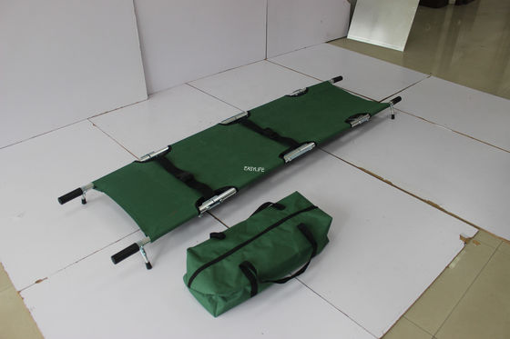 Blue Two Automatic Folding Medical Stretcher For Ambulance 6.5 Kg 185CM