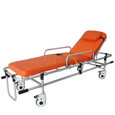 Good price 190 X 55 X 50cm Folding Ambulance Stretcher 80 Deg For Patient Transfer First Aid online