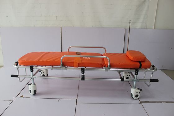 190 X 55 X 50cm Folding Ambulance Stretcher 80 Deg For Patient Transfer First Aid