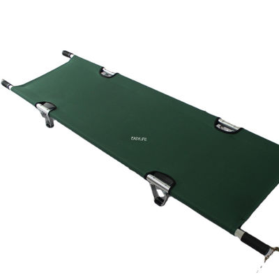 215 Cm 13cm Folding Medical Stretcher For Patient Transport  With Oxford Leather