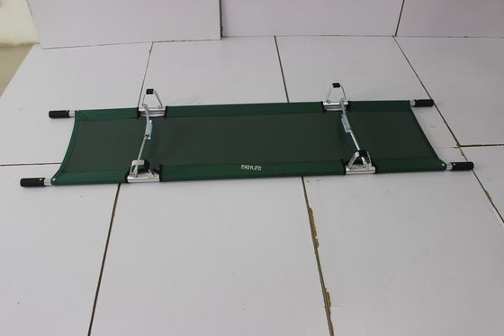 215 Cm 13cm Folding Medical Stretcher For Patient Transport  With Oxford Leather