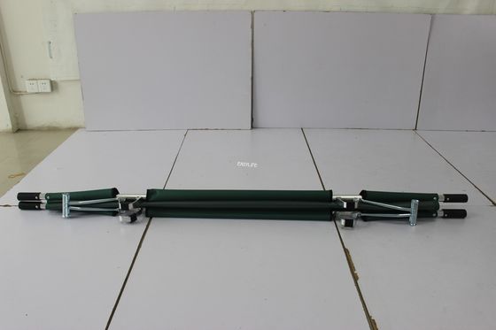 215 Cm 13cm Folding Medical Stretcher For Patient Transport  With Oxford Leather