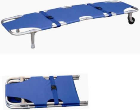 Good price 120CM Portable Ambulance Folding Scoop Stretcher For Rescue Transfer online