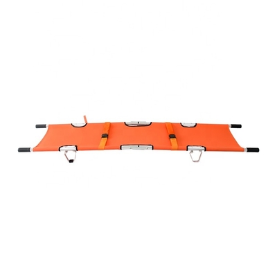 Good price 208CM Medical Equipment Portable Ambulance Double Folding Stretcher 4.7KG online