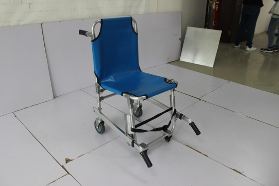 90CM 2 Fold Convertible Wheelchair Cum To Stretcher Hospital Ambulance Aluminum Alloy