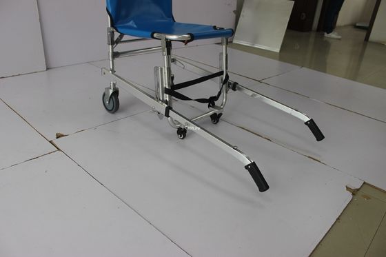20in Wheeled Steps Manual Stair Climbing Wheelchair Stretcher Without Armrests