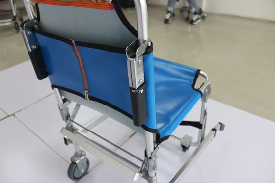 20in Wheeled Steps Manual Stair Climbing Wheelchair Stretcher Without Armrests